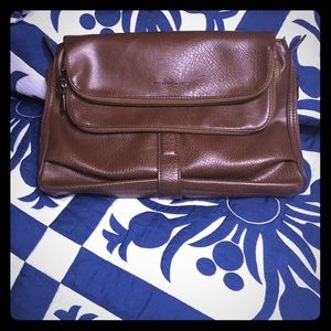 Matt by Matt and Nat large brown clutch